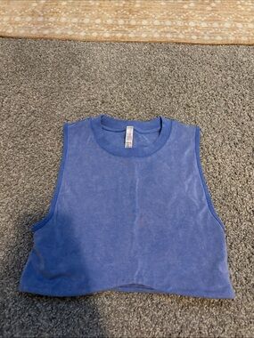 FP Movement by Free People Periwinkle Cropped Muscle Tank